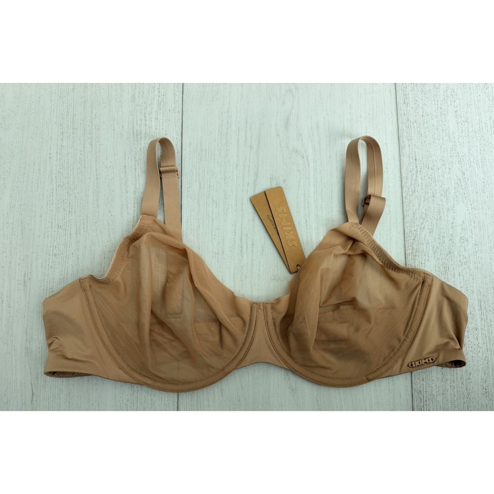 NWT Skims No Show Molded Unlined Demi Bra Sz 42B Clay Color BR-DEM-1883
